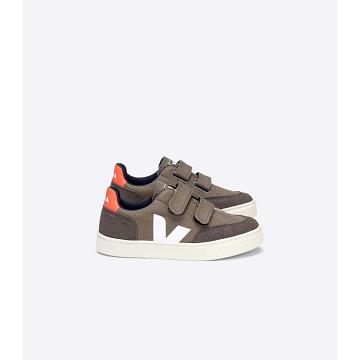 Coffee Kids' Veja V-12 CANVAS Shoes | AU 804GSO